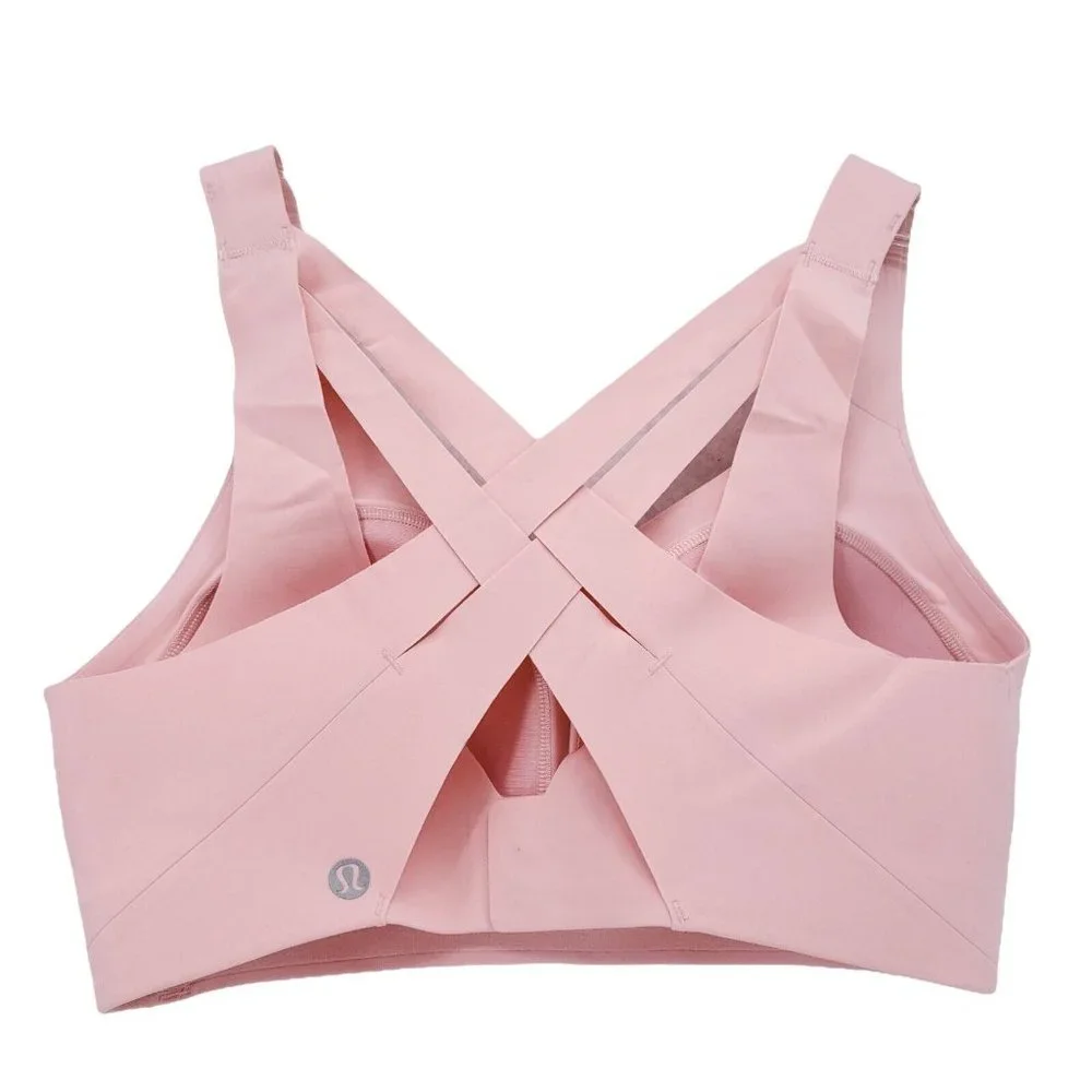 NWOT LULULEMON Enlite Weave Back PINK Running Bra High Support Ultralu - Picture 2 of 7